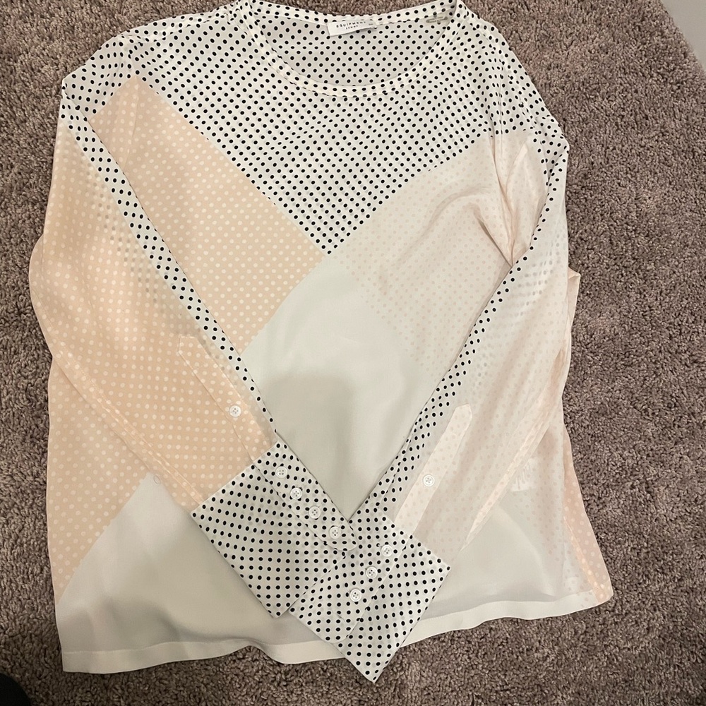Equipment blouse. 100% silk.